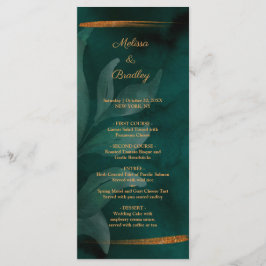 smaragdgrün und Blätter Programm