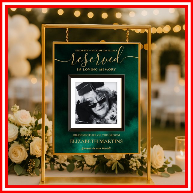 Smaragdgrün und Gold verlieren Platzhalter Poster (Von Creator hochgeladen)