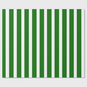 Smaragdgrün-weiß gestreifte, minimalistische moder geschenkpapier