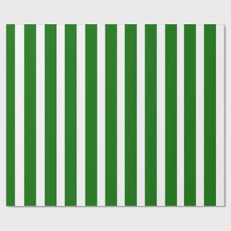 Smaragdgrün-weiß gestreifte, minimalistische moder geschenkpapier