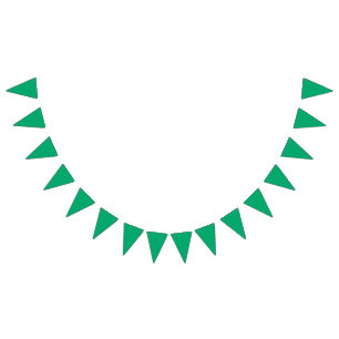 Smaragdgrüne benutzerdefinierte Bunting-Flagge Wimpelkette