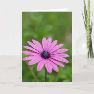 Smaragdgrüne Blüten-Blumenkarte Karte