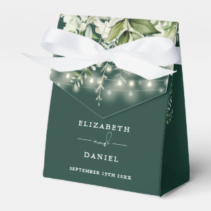 Smaragdgrüne Girlanden-Lichterkette Hochzeit Geschenkschachtel
