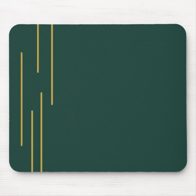 Smaragdgrüne Gold-Geometrie-Mauspad Mousepad (Vorne)