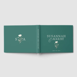 Smaragdgrüne Hochzeit Gästebuch