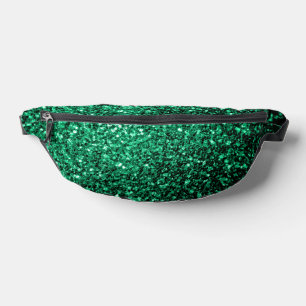 Smaragdgrüne Imitate Glitzer Glitzern Bauchtasche