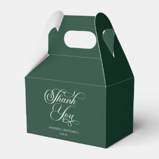 Smaragdgrüne klassische minimalistische elegante H Geschenkschachtel