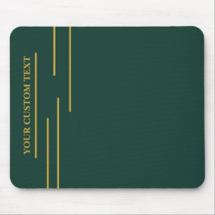 Smaragdgrüne personalisierte Mauspad