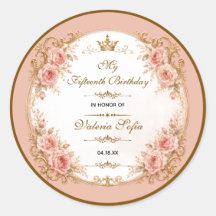 Smaragdgrüner Gold Schmetterling Quinceañera 15. 