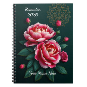 Smaragdgrüner Ramadan Notizblock