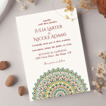 Smaragdgrüner Wild Amazonien Wald Mandala Hochzeit