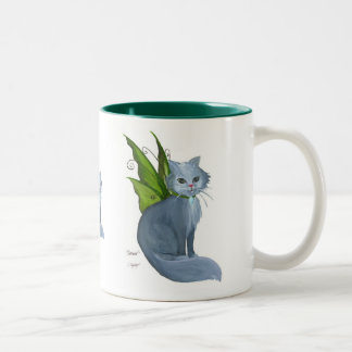 Smaragdkatzen-Tasse Zweifarbige Tasse