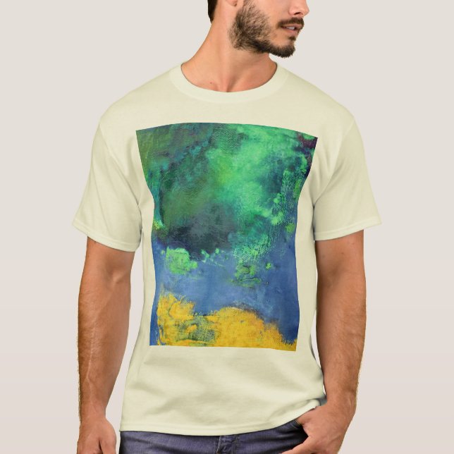Smaragdozean-Meerblick im Aquamarine T-Shirt (Vorderseite)