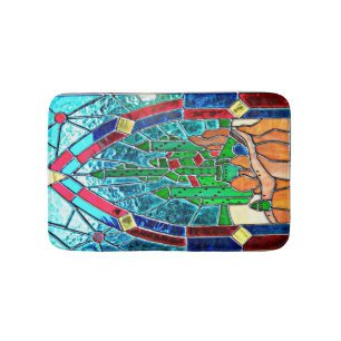 Smaragdschloss zauberers von Oz Stainglass Badematte