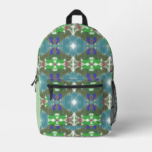 Smaragdtiden-Kaleidoskop Bedruckter Rucksack