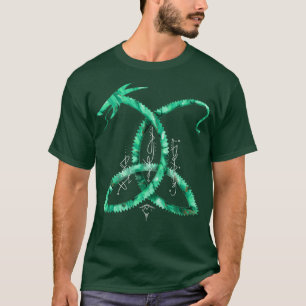 Smarald Dragon Codes weites Skript T-Shirt
