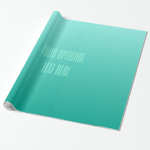 Smarald Gradient, benutzerdefiniertes Textrahpapie Geschenkpapier