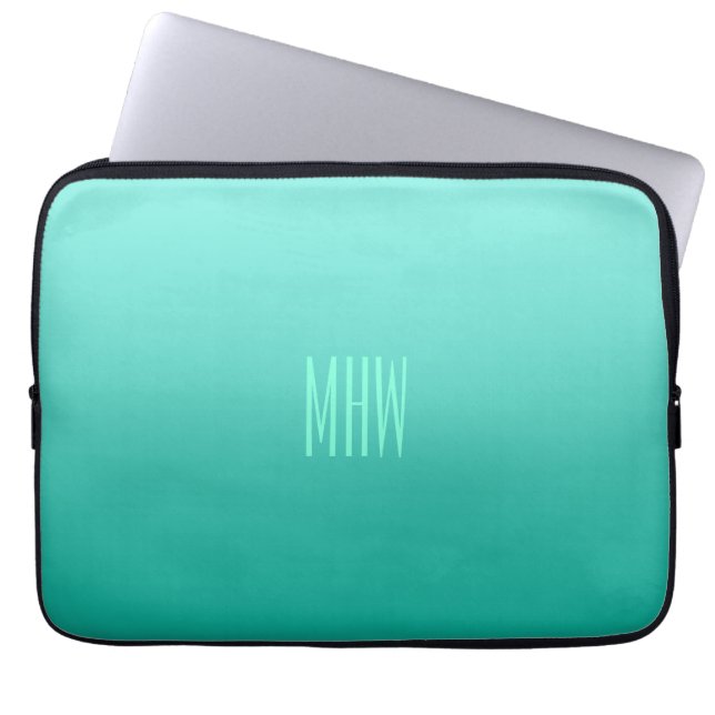 Smarald Gradient individuelle Laptop-Ärmel Laptopschutzhülle (Vorderseite)