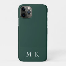 Smarald Green und White | Modernes Monogramm