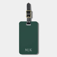 Smarald Green und White | Modernes Monogramm