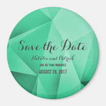Smarald Jewel Tones Speichern Sie das Date Magnet