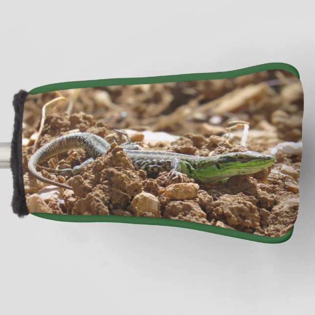 Smarald lizard Salamander auf Erden Golf Headcover (Vorderseite)