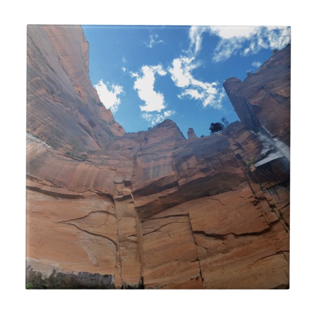 Smarald Pools weinend Rock Zion Nationalpark Fliese (Vorderseite)