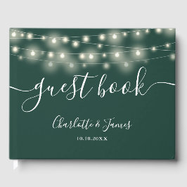 Smarald String Lights Signature Script Wedding Gästebuch