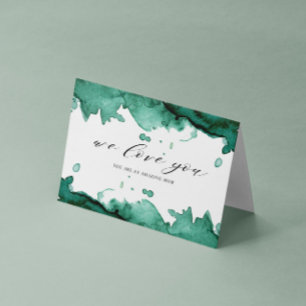 Smarald Watercolor Wash Mother's Day Card Karte