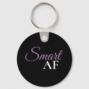 Smart AF Lila Ausdrucks-Anhänger Schlüsselanhänger