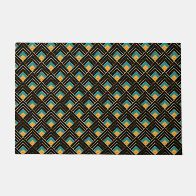 Smart Art Deco Gemustert Fußmatte (Vorderseite)