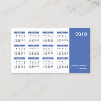 Smart Beruflich SImple Calendar Business Card Visitenkarte