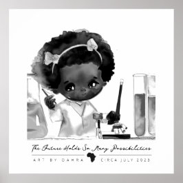 Smart Black Kid Poster