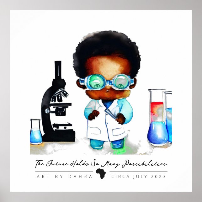 Smart Black Kid Poster (Vorne)