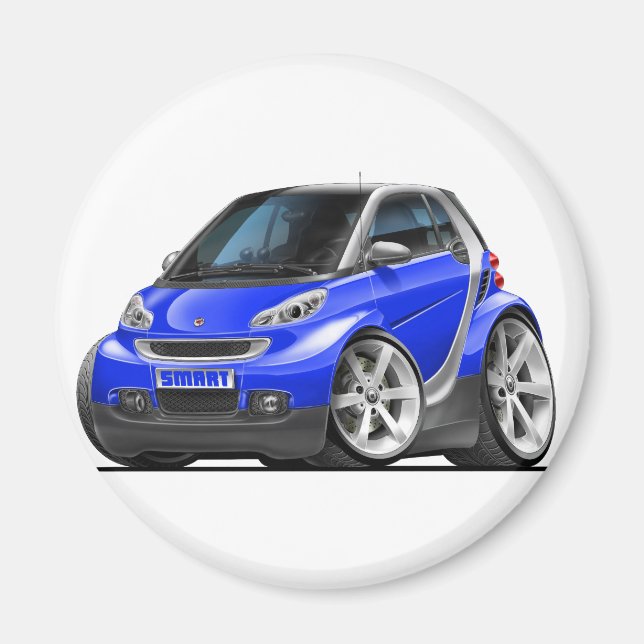 Smart Blue Car Magnet (Vorne)