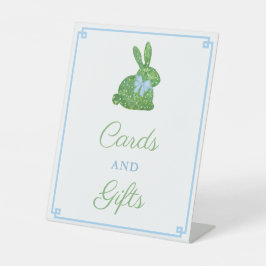 Smart Boxwood Bunny Baby Duschkarten und Geschenke Sockelschild