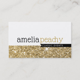 SMART BUSINESS CARD Klassischer glamouröser Glitze Visitenkarte