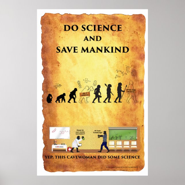 Smart Cavewoman: Wissenschaft und Rett der Menschh Poster (Vorne)