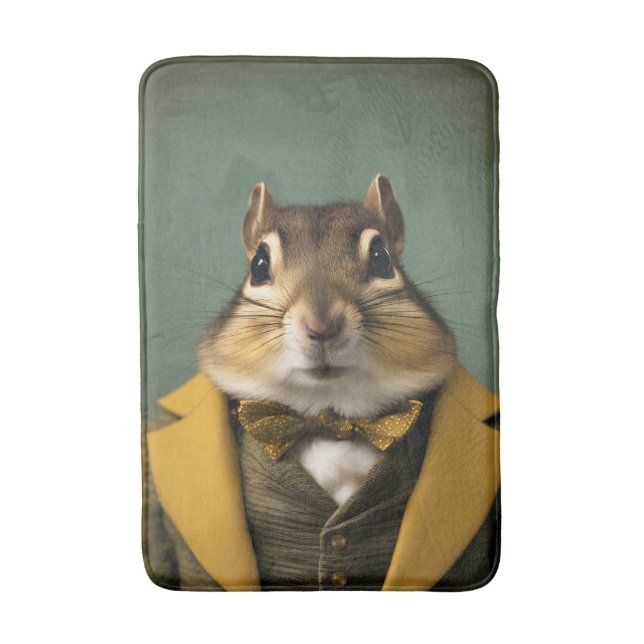 Smart Chipmunk Badematte (Vorderseite Vertikal)