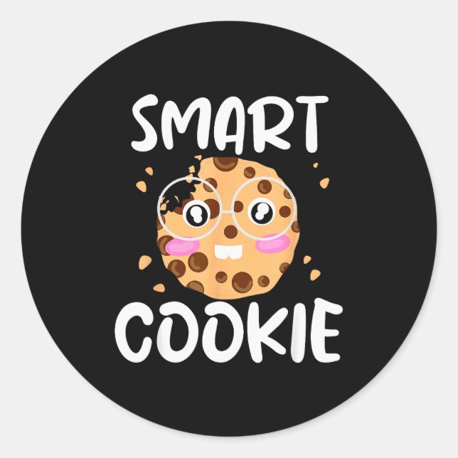 Smart Cookie - Funny Idiom Joke Tee  Runder Aufkleber (Vorderseite)