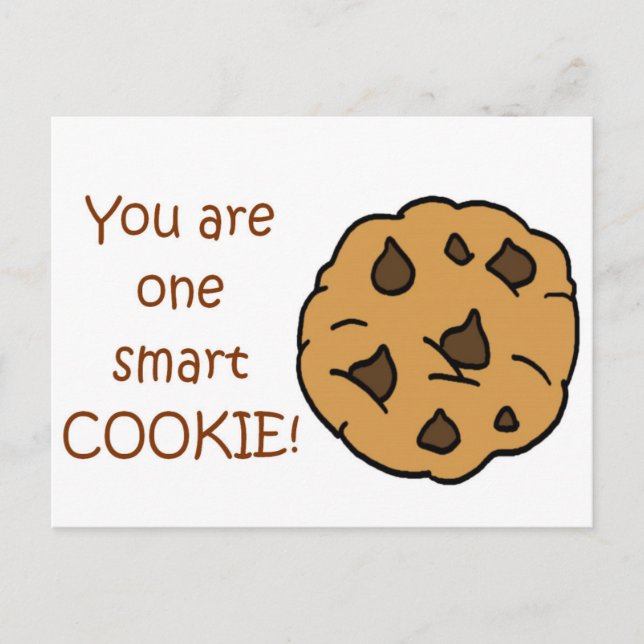 Smart Cookie - Funny Quote Postkarte (Vorderseite)