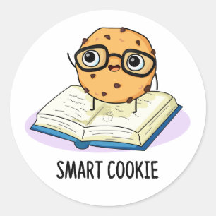 Smart Cookie Funny Snack Pub Runder Aufkleber