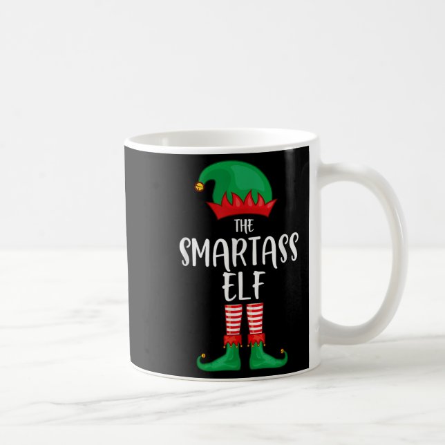 Smart Elf Christmas Party Matching Family Group Pa Kaffeetasse (Rechts)