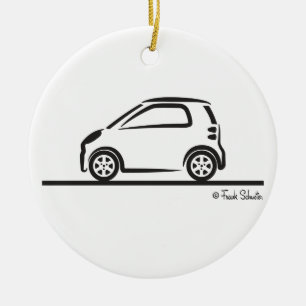 Smart Fortwo Keramik Ornament