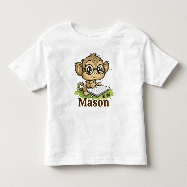 Smart Monkey Kleinkind T-shirt (Vorderseite)
