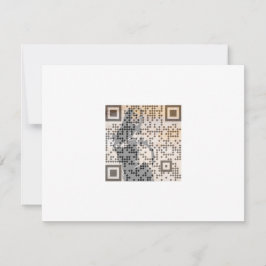 Smart Orange Shades Monochrome Indie Song Qr Code Einladung