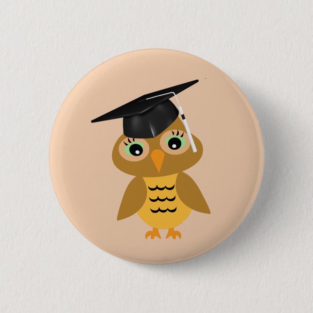 Smart Owl Graduate Button (Vorderseite)