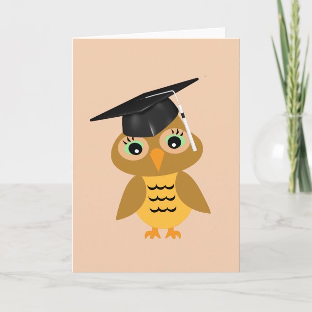 Smart Owl Graduate Karte (Vorderseite)