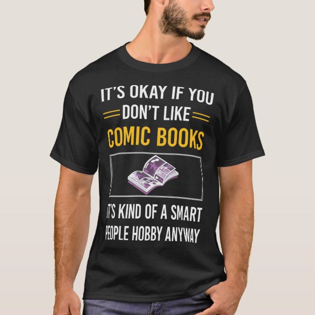 Smart People Comic Books Comic T-Shirt (Vorderseite)
