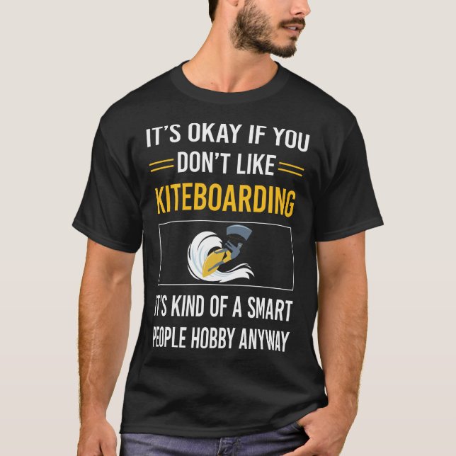 Smart People Kiteboard Kiteboard Kiteboard T-Shirt (Vorderseite)